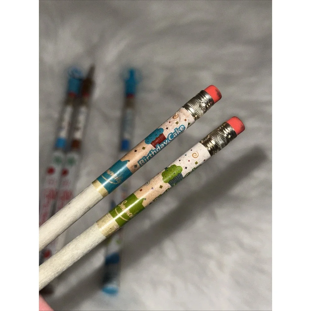 5 Smencils Scented Pencils Birthday Cake Cotton Candy Gingerbread Holiday Cheer